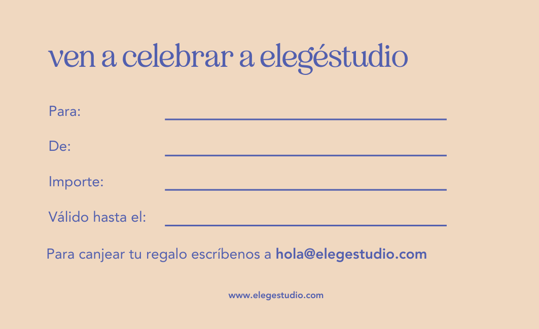 Tarjeta regalo elegé