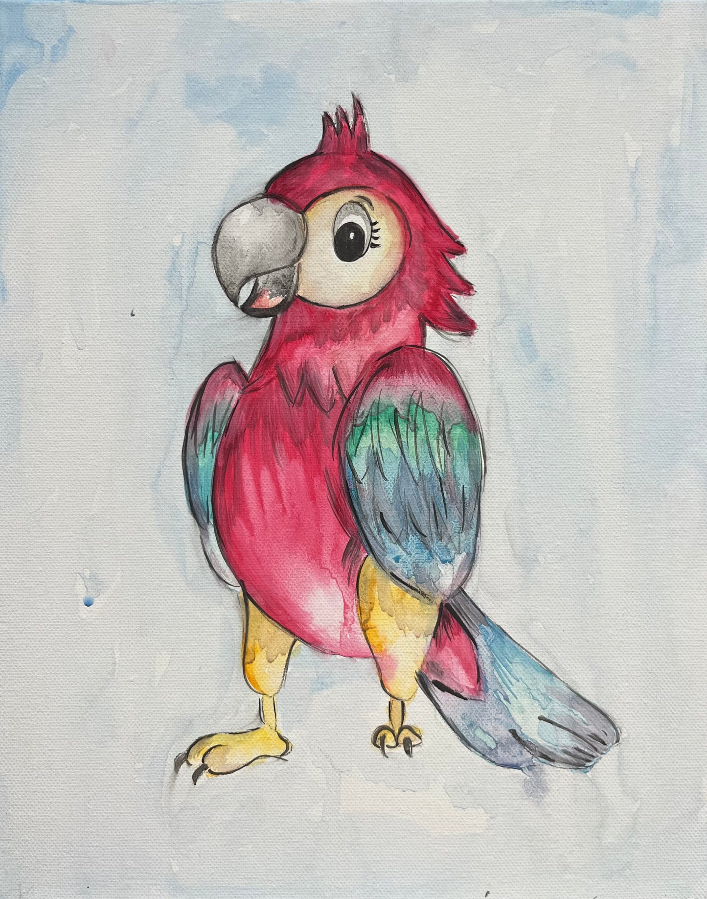 Escarlata (guacamayo) [acuarela] - Domingo 15/06 10:00 - 11:30h